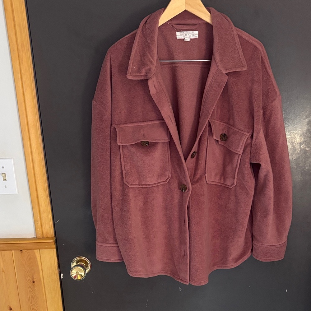 Women's Teddy Jacket in Mauve